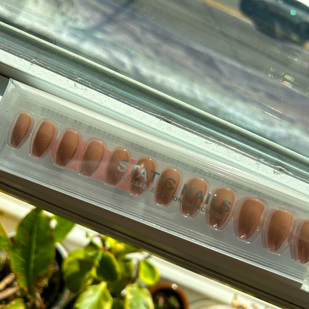 Short Coffin Shaped Reusable Nails